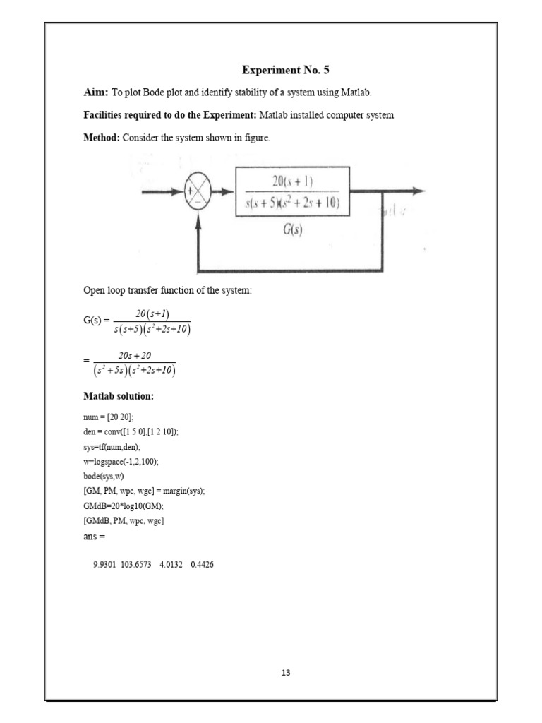 Experiment No 7 | PDF