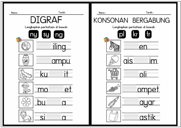 Digraf Dan Konsonan Bergabung | PDF