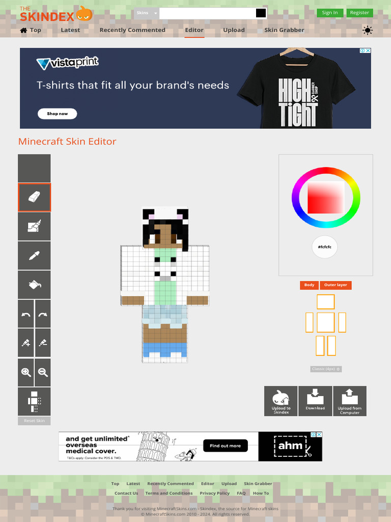 Minecraft Skin Editor | PDF
