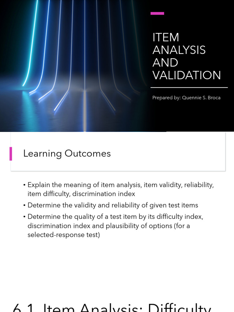 Assessment in Learning 1 Chapter 6 (1) | PDF | Validity (Statistics ...