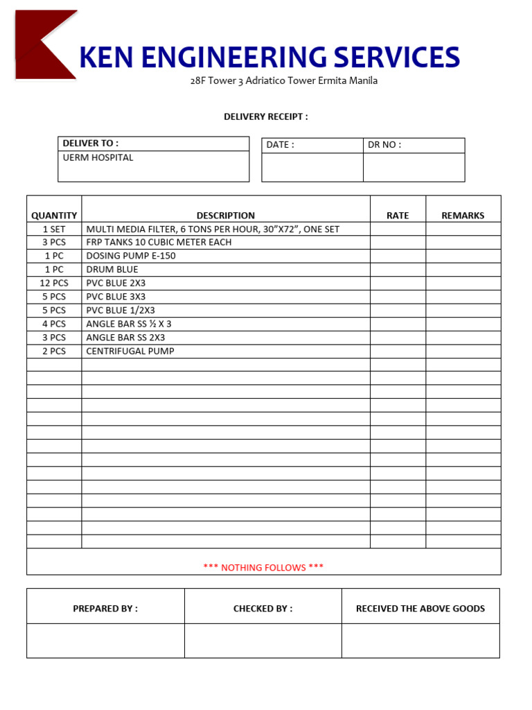 List of Deliverable Items | PDF