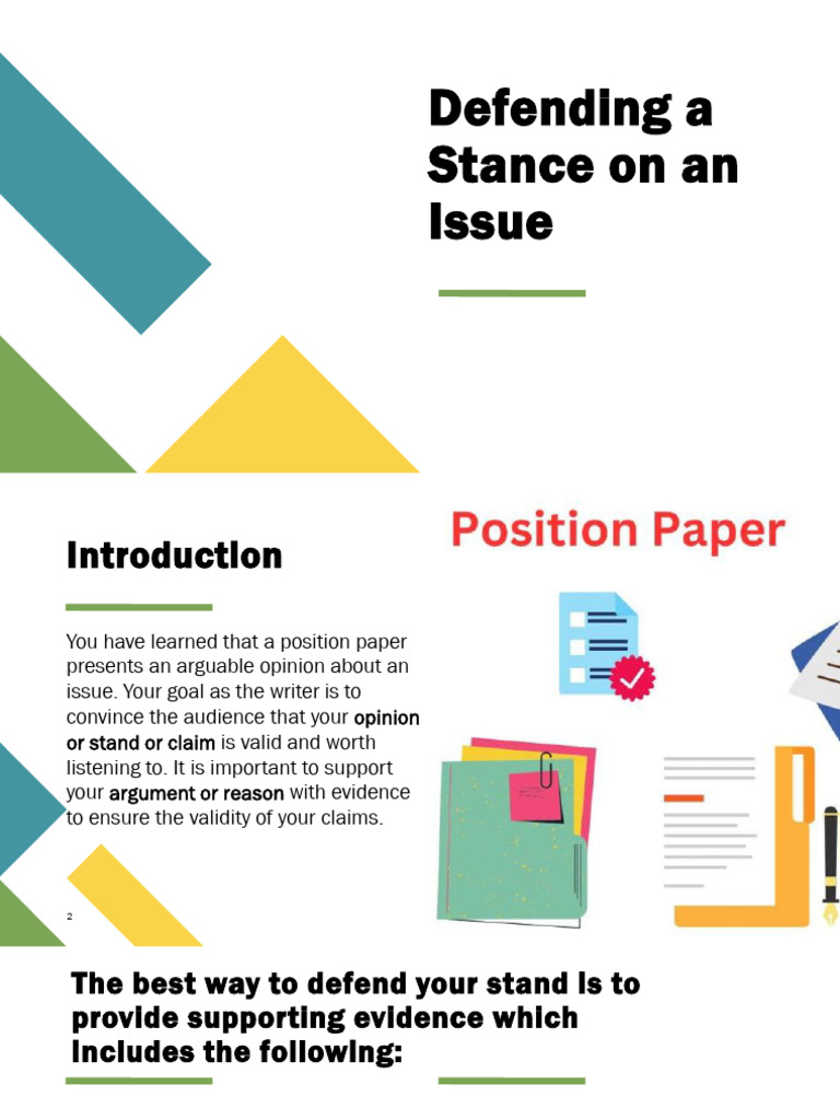 Defending A Stand PDF | PDF