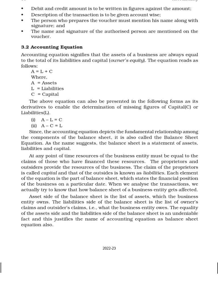 Account Equation and All | PDF | Debits And Credits | Balance Sheet