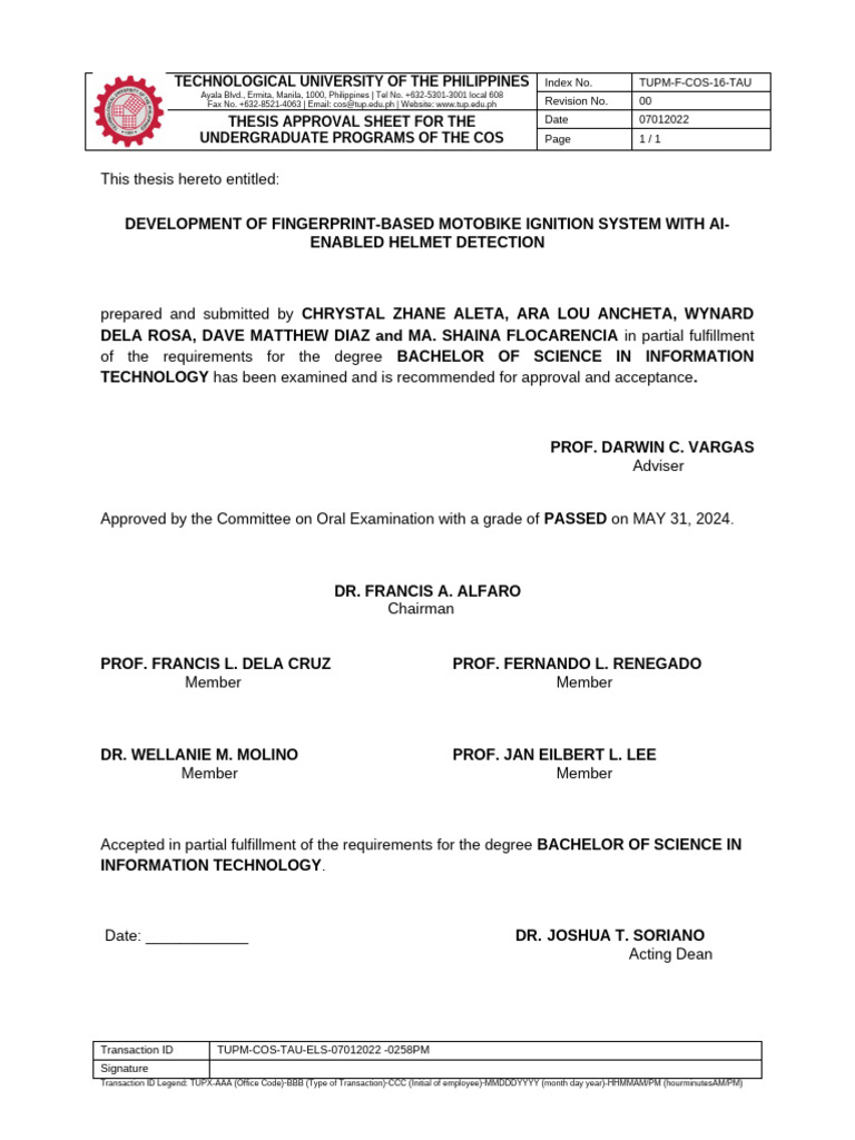 Sample Approval Sheet | PDF | Academia