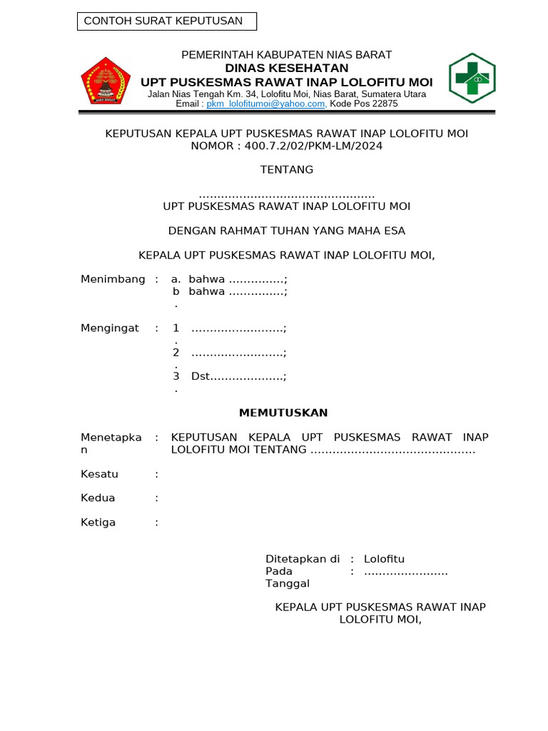 Lampiran Format Naskah Dinas | PDF