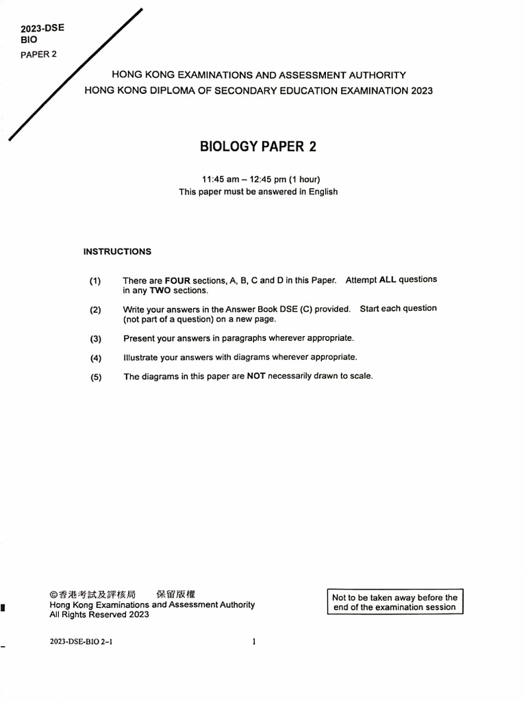 2023 Bio 2 | PDF
