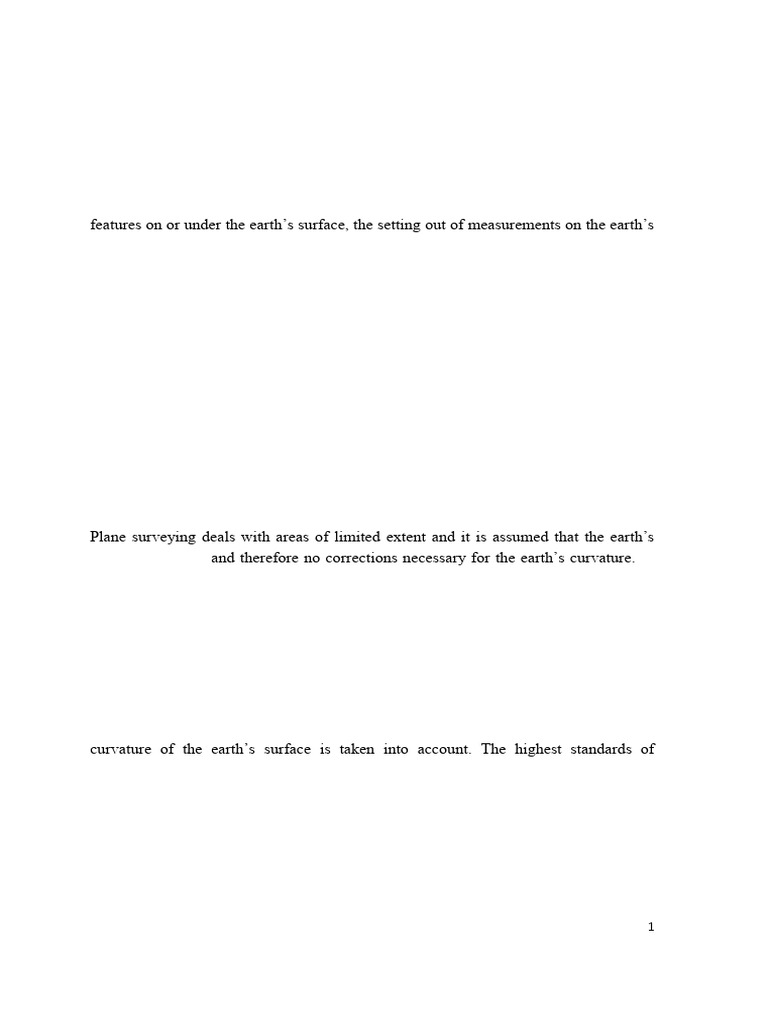 INTRODUCTORY NOTES - BASIC PRINCIPLES IN LAND SURVEYING | PDF ...