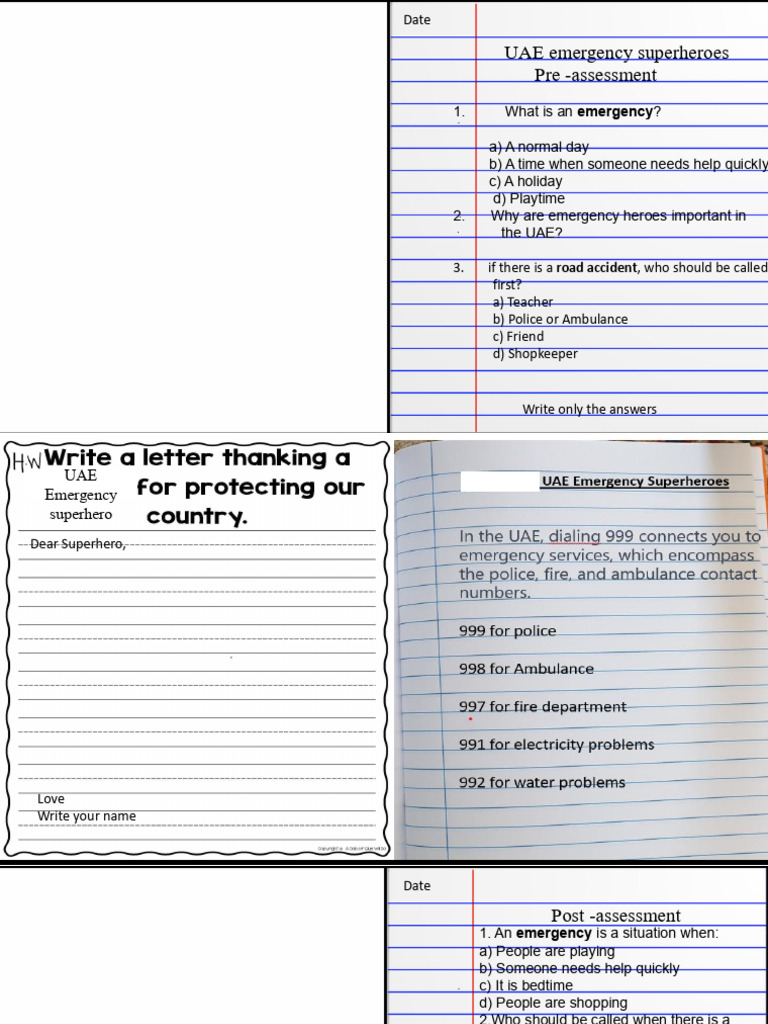 DC - Notes Uae Emergency Services-Usst | PDF