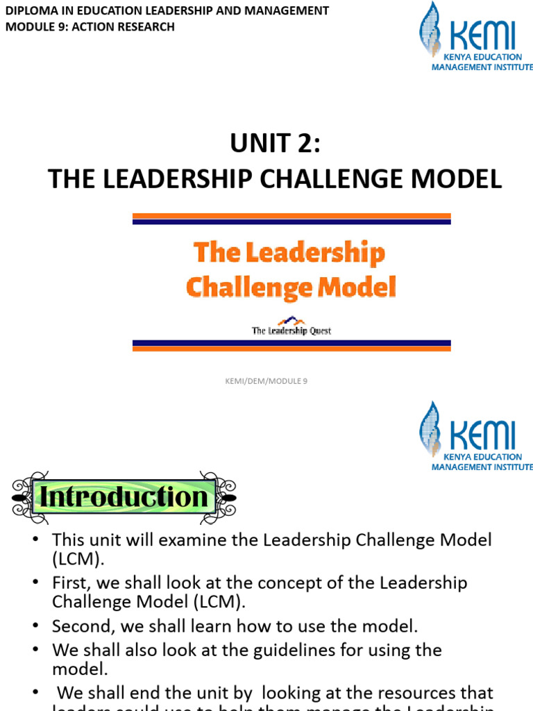 UNIT 2 Leadership Challenge Model | PDF | Leadership | Stakeholder ...