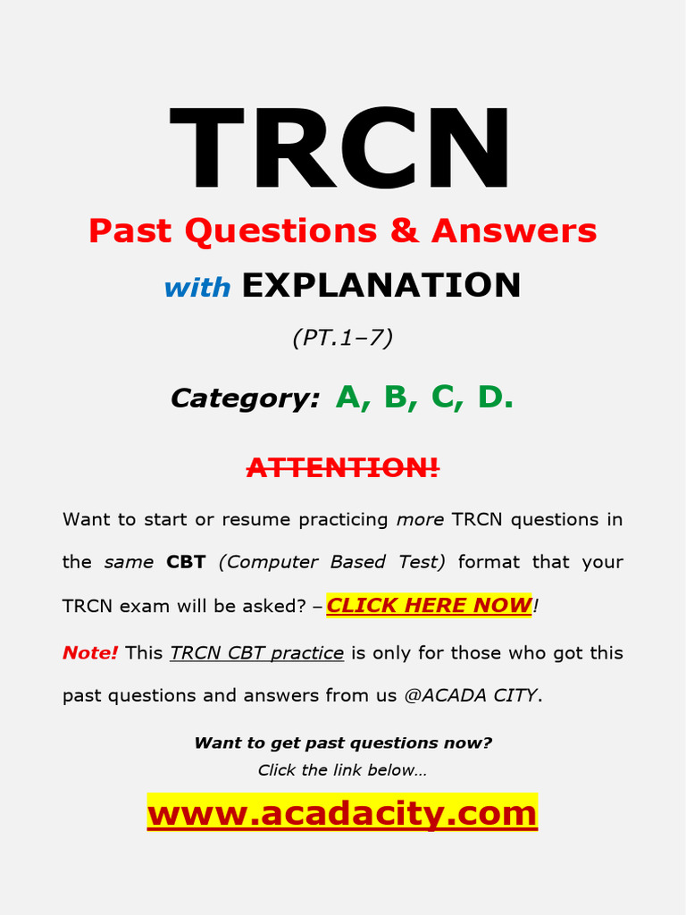 TRCN Answers 1 7 | PDF | Teachers | Educational Technology