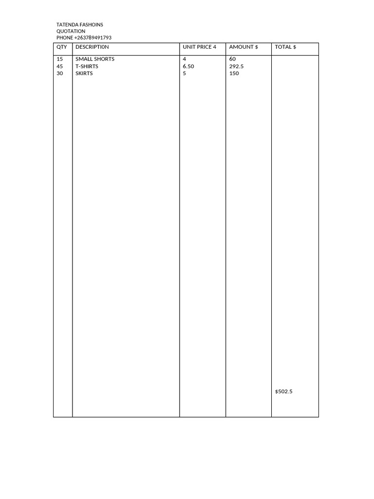 QTY | PDF