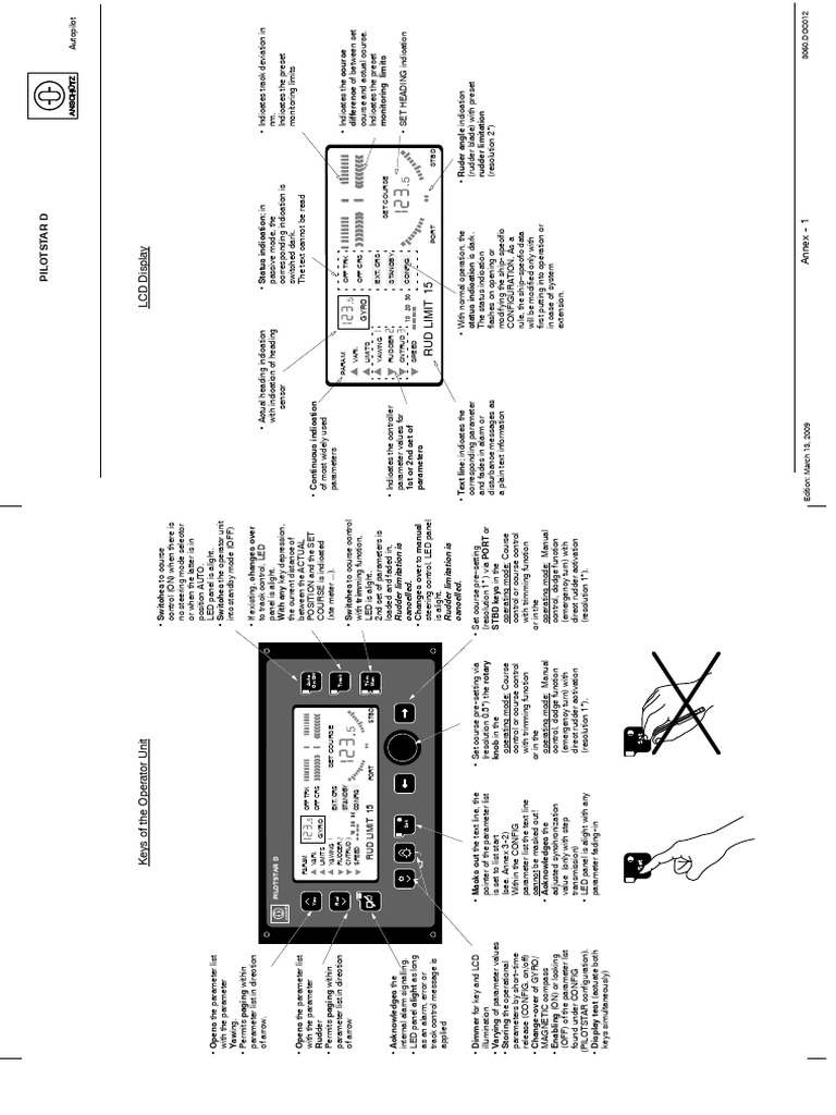 Pilotstar D Operator Controll Sheet | PDF