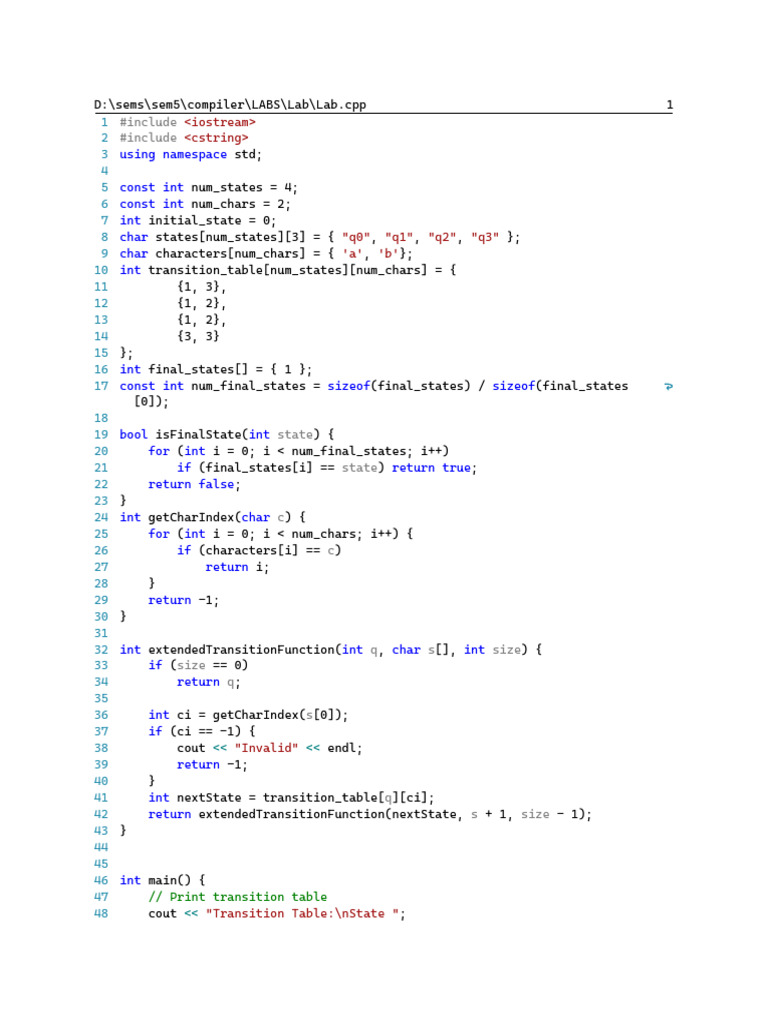 Lab1 Solution | PDF