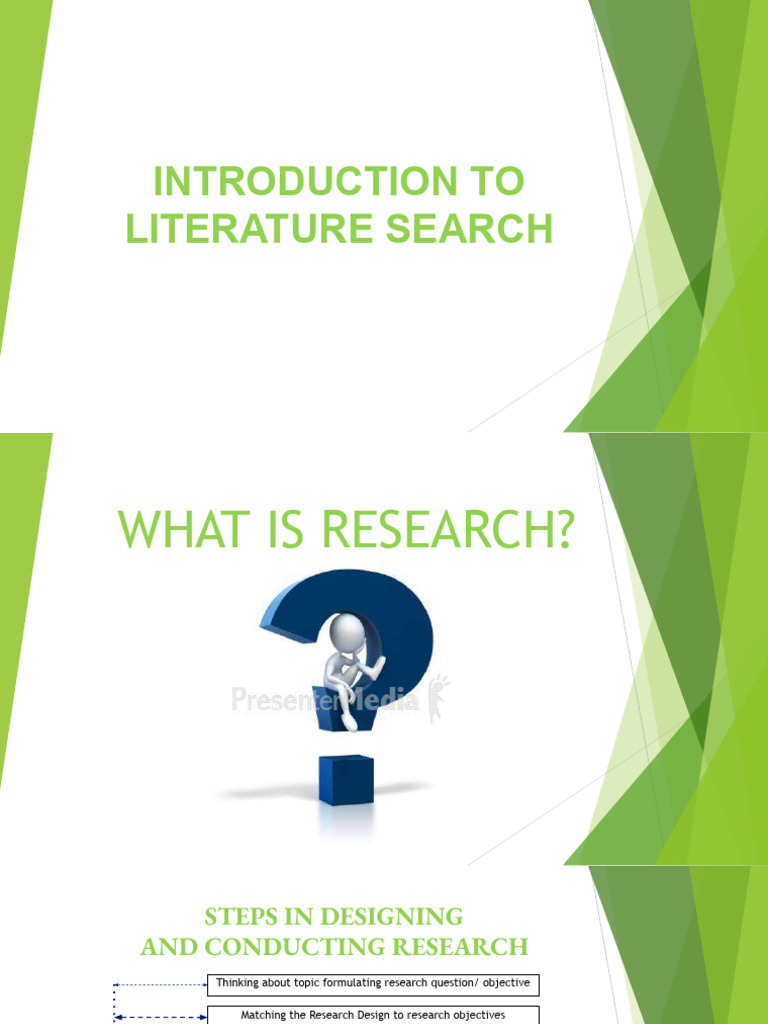 Lec 1 Literature Search - PPTX - Compressed | PDF