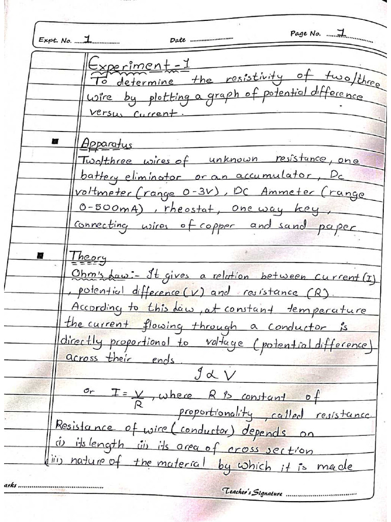 Physical Practical Work | PDF