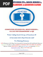 KCSE 2025 Computer Studies Paper 1 | PDF | Computing