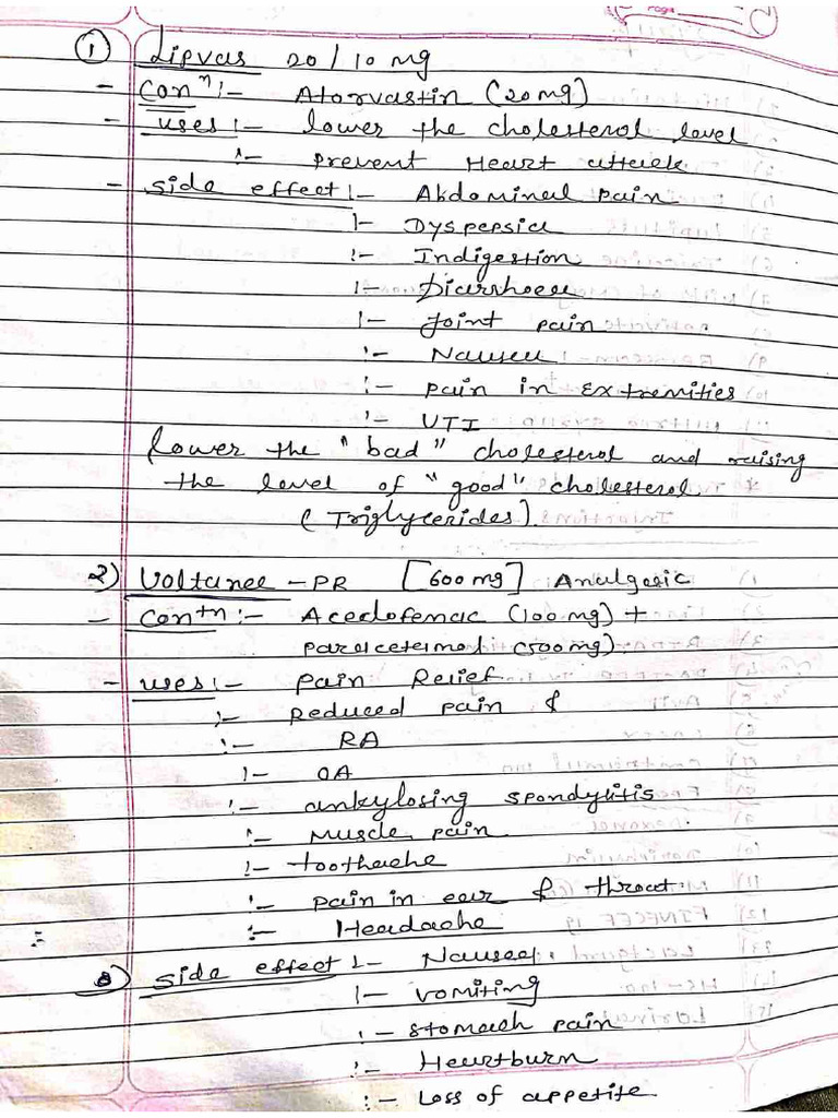 Medicine Notes | PDF