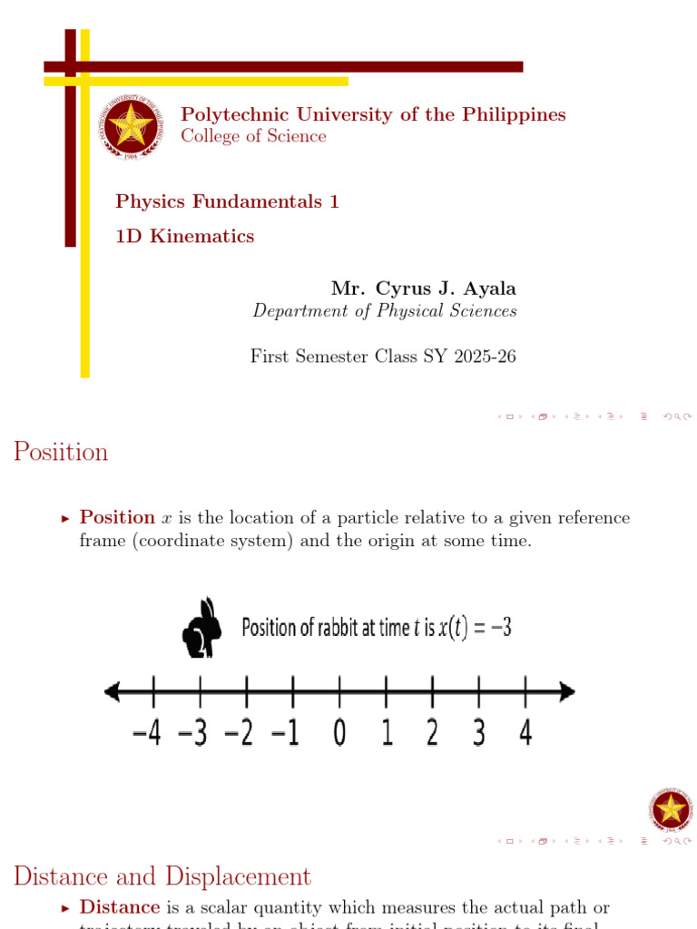 1D Kinematics 2 | PDF | Velocity | Acceleration