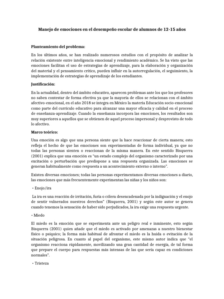 Manejo de Emociones | PDF | Las emociones | Inteligencia emocional