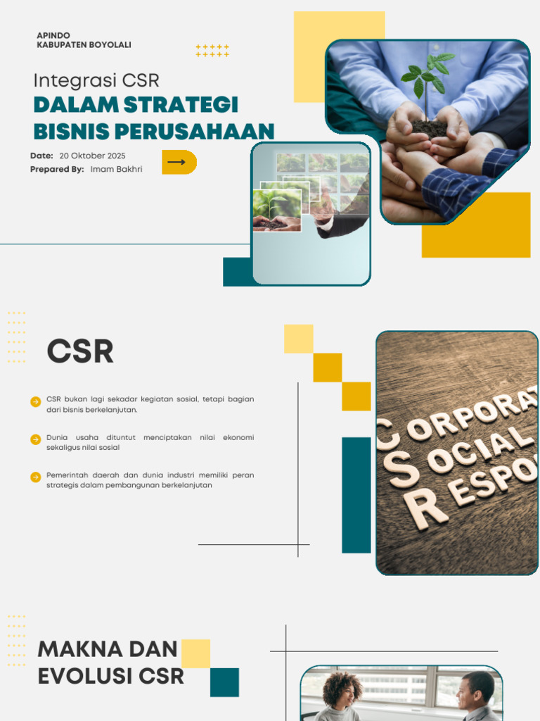 Integrasi CSR: Dalam Strategi Bisnis Perusahaan | PDF