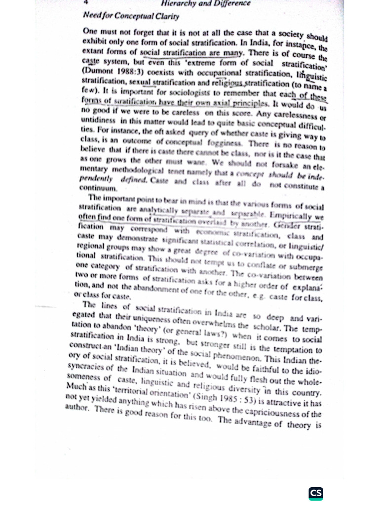 Caste and Class by Dipankar Gupta | PDF