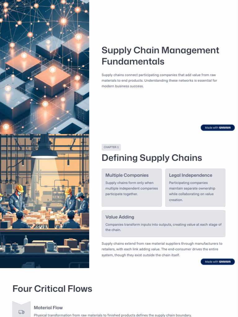 Supply Chain Management Fundamentals | PDF | Supply Chain | Supply ...