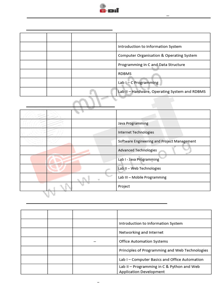 Time Table For CDIT Examination February 2026 | PDF | Personal ...
