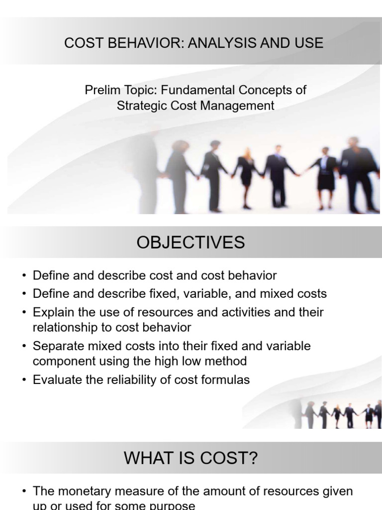 Lesson2 COSTBEHAVIORCONCEPT | PDF | Economics | Business Economics