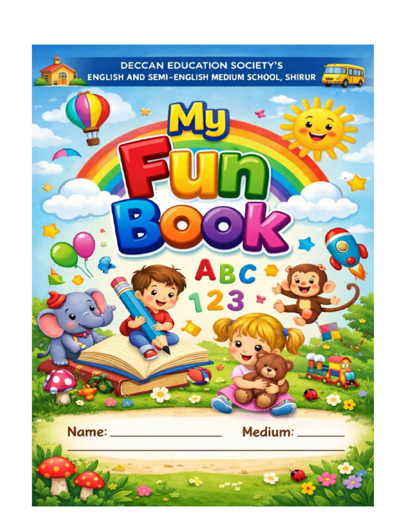 My Fun Book - Pre Primary Final 2 | PDF