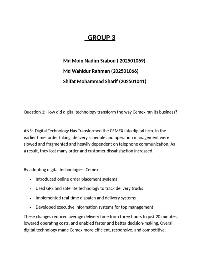Case_Study Group 3 | PDF