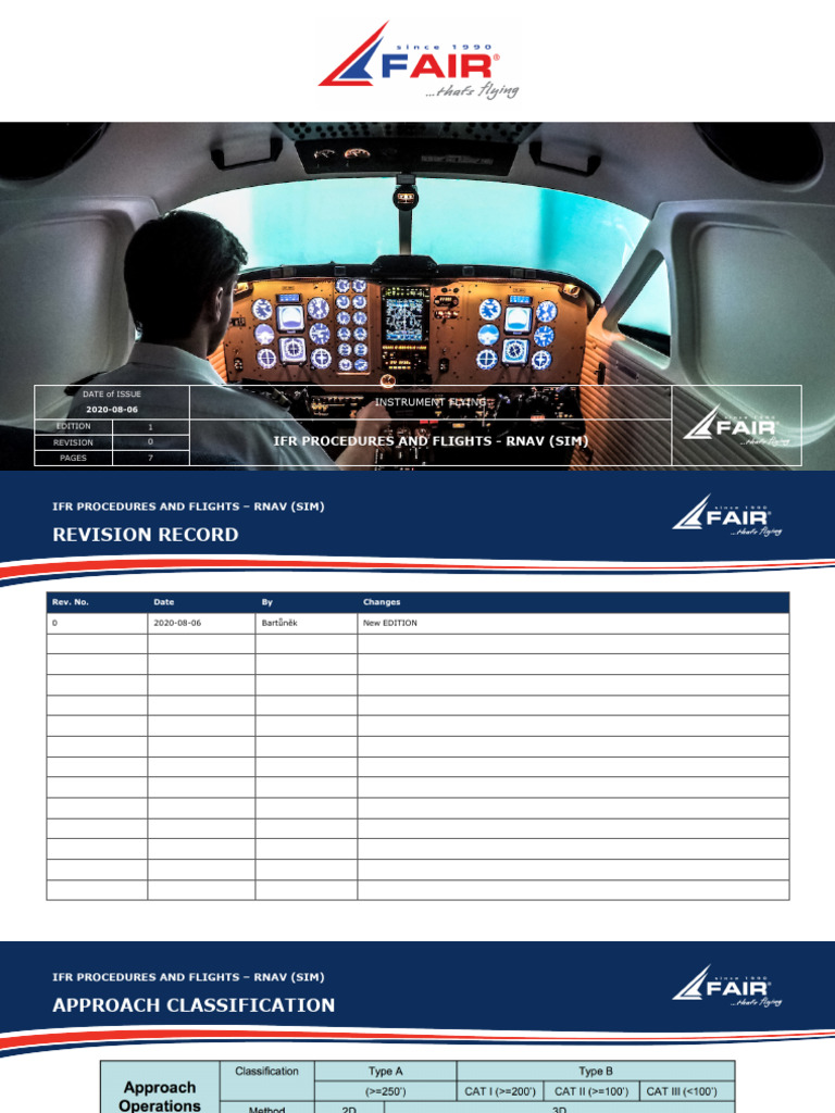 GP IFR Procedures and Flights - RNAV (SIM) | PDF