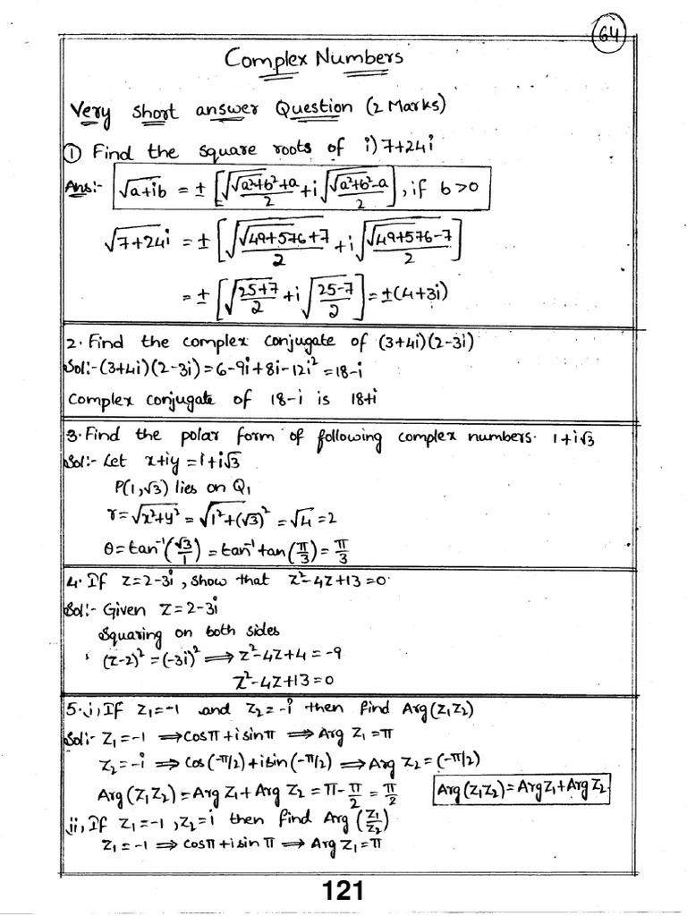 Maths 2A Solutions | PDF