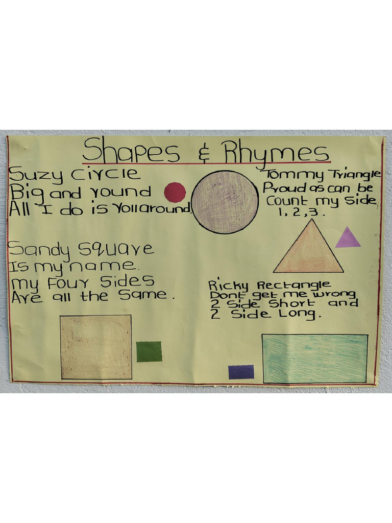 Poster Shapes and Rhymes | PDF