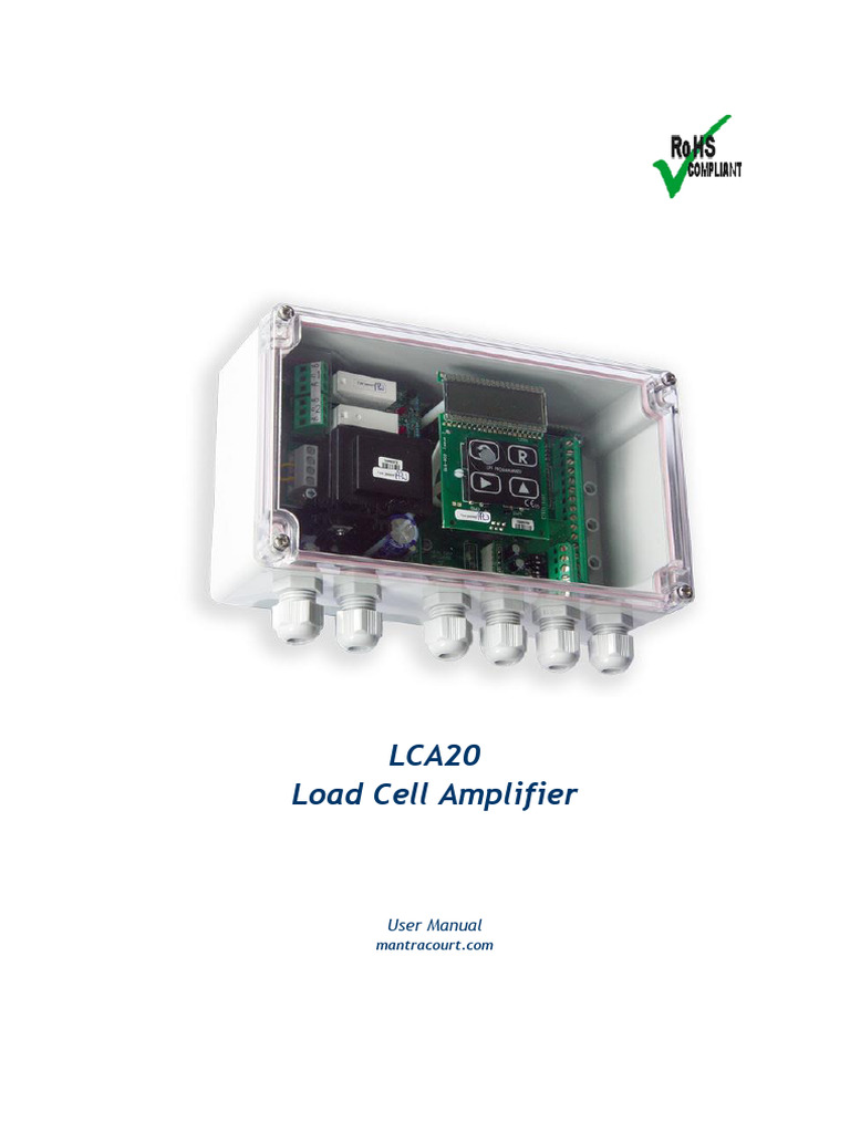 Lca 20 Manual | PDF | Analog To Digital Converter | Parameter (Computer ...