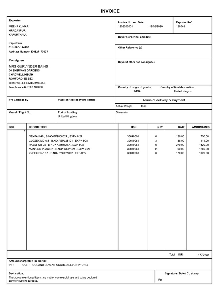 CustomInvoicePrint Aspx | PDF