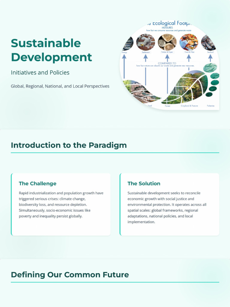 Sustainable Development Initiatives | PDF