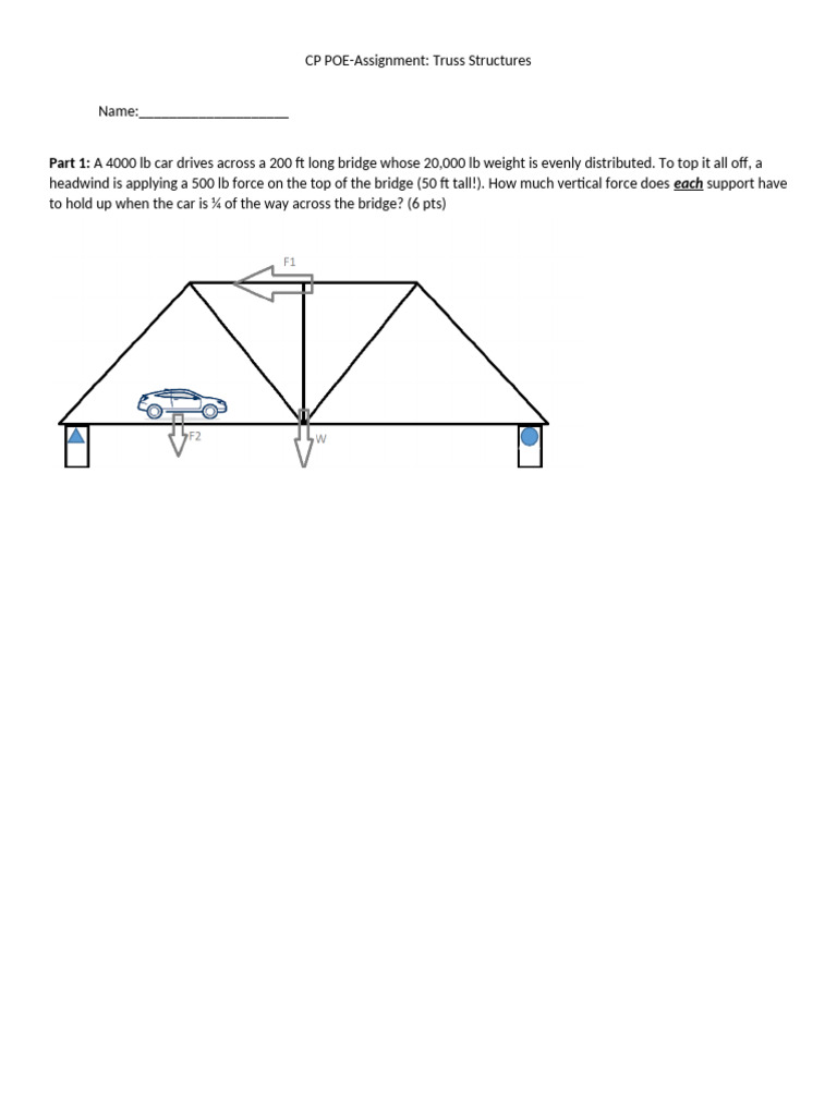 Truss Structure Assignment 1-3 | PDF