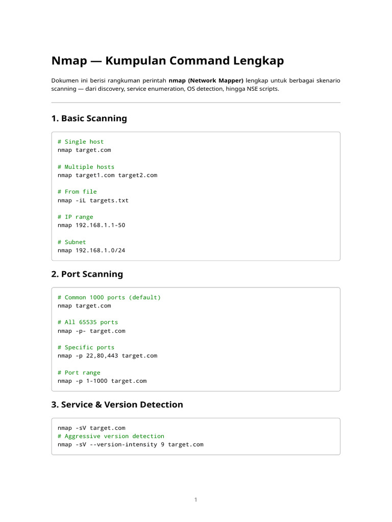 Nmap | PDF