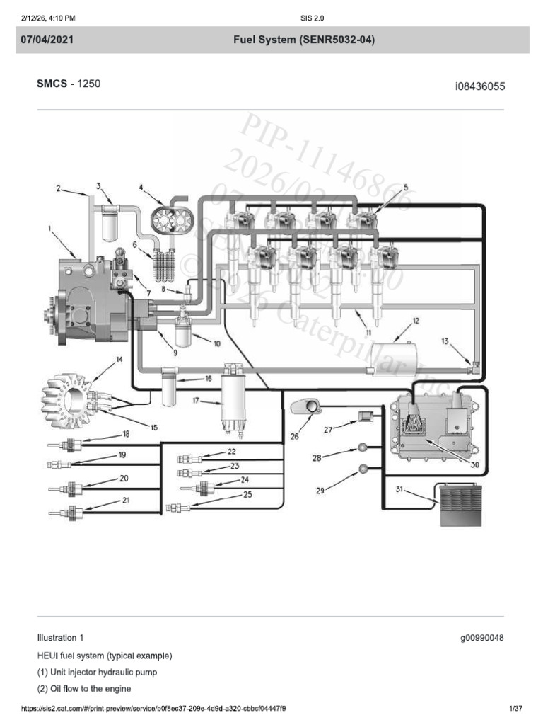 3412E Fuel System | PDF
