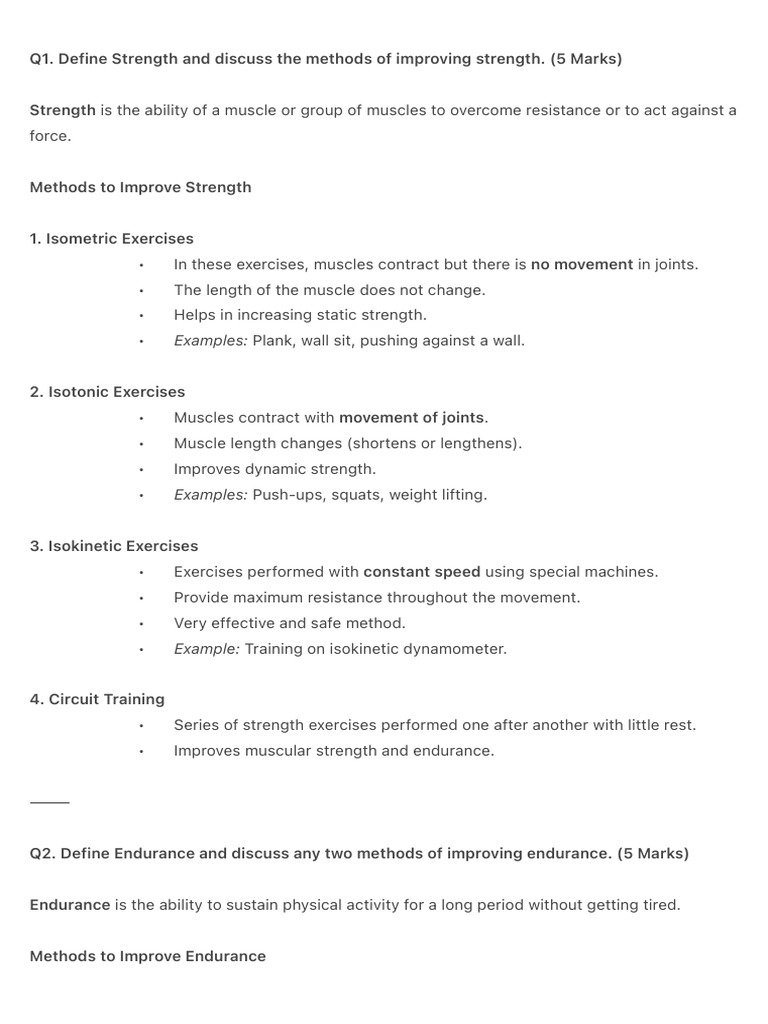 Q1. Define Strength and Discuss The Methods of Improving Strength | PDF ...