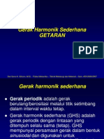 Gerak Harmonik Sederhana (GETARAN)