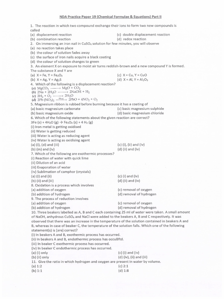 Chemistry II | PDF