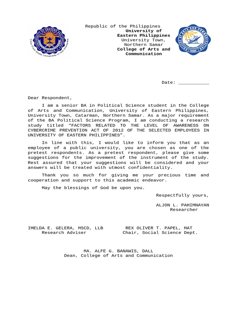 Aljon's Letter | PDF