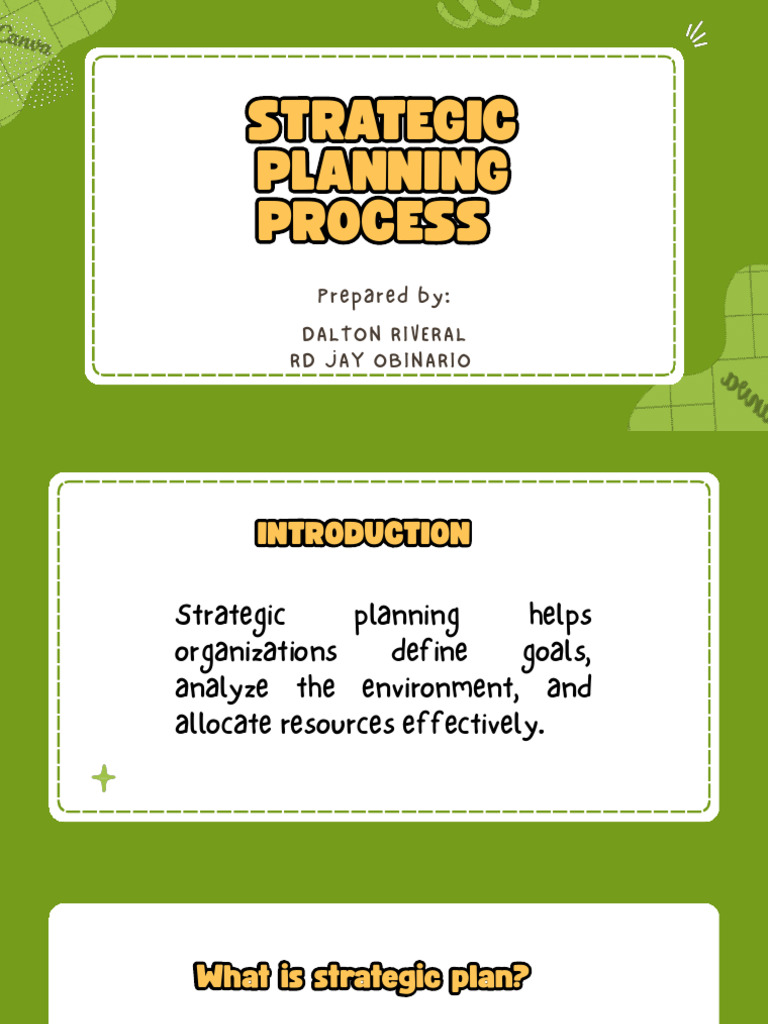 Report No 9 Strategic Planning Process | PDF