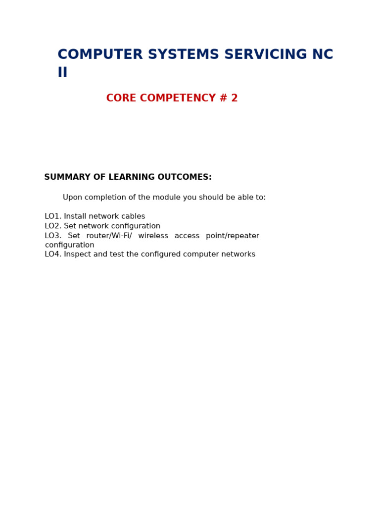 Coc 2 Lo2 | PDF
