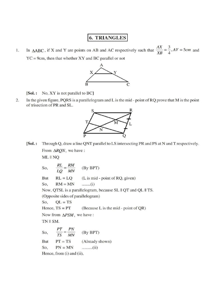 Unit 06 Triangles | PDF