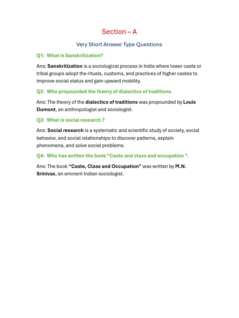 MASO 7 Assignment | PDF | Sociology