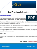 Add Fractions Calculator