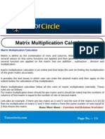 Matrix Multiplication Calculator
