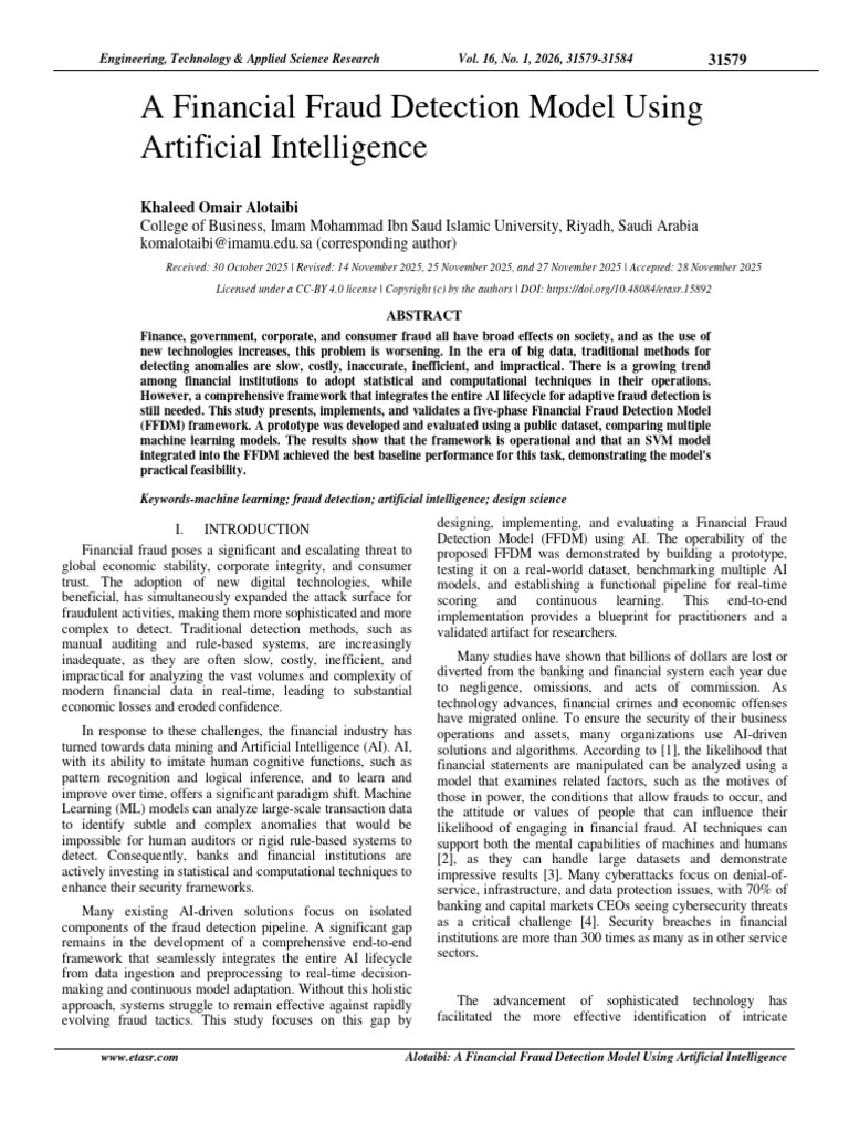 A Financial Fraud Detection Model Using | PDF | Machine Learning ...